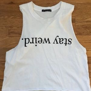 Brandy Melville Stay Weird Tank